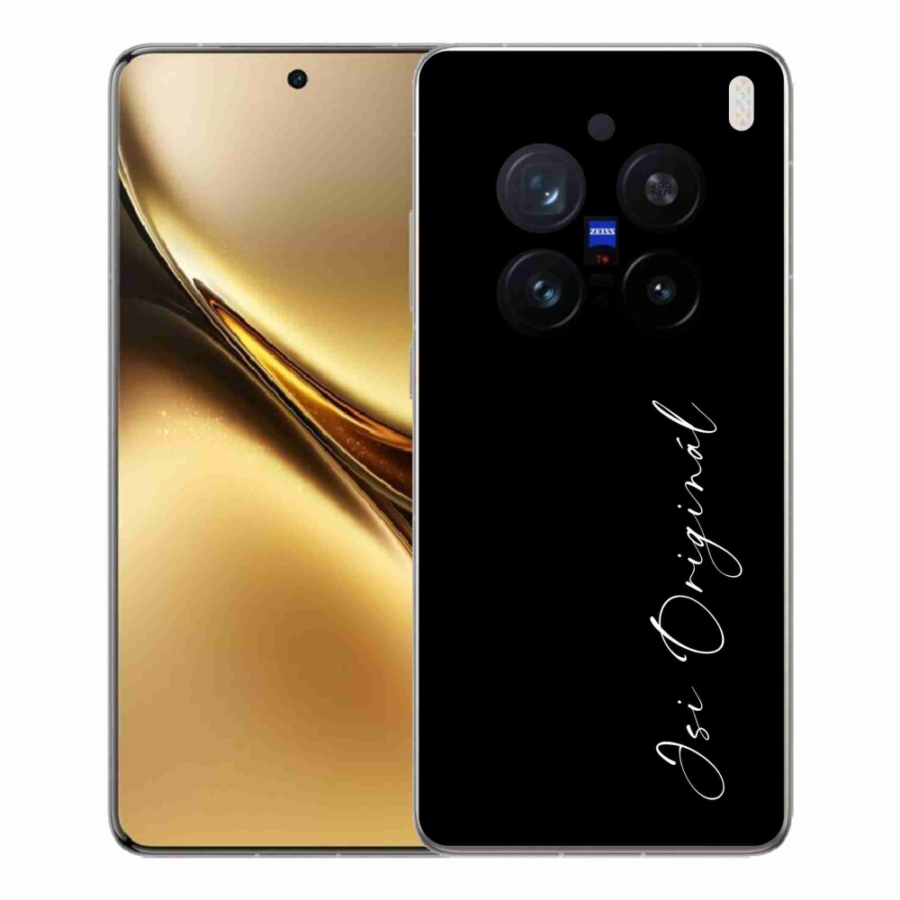 Gélový kryt mmCase na Vivo X200 Pro 5G - si originál čierne pozadie