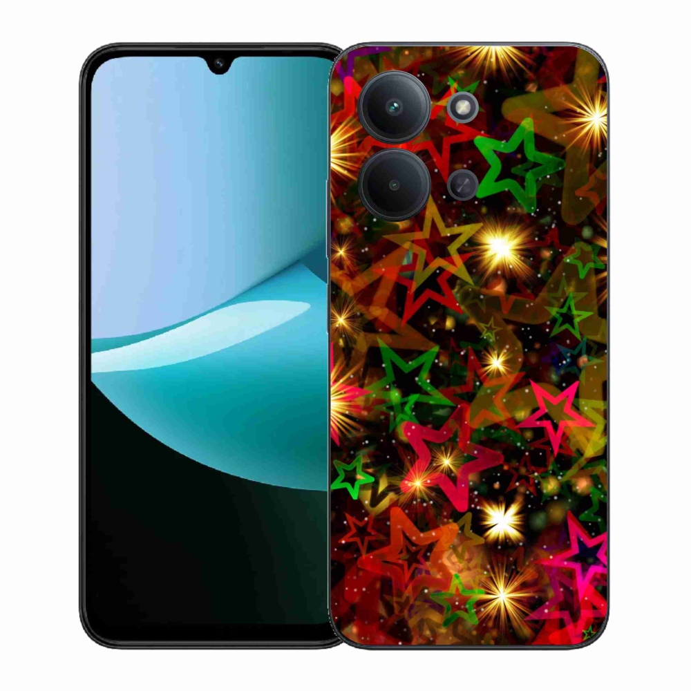 Gélový kryt mmCase na Xiaomi Redmi 15C 4G (171mm)/Poco C85 4G (171mm) - farebné hviezdičky