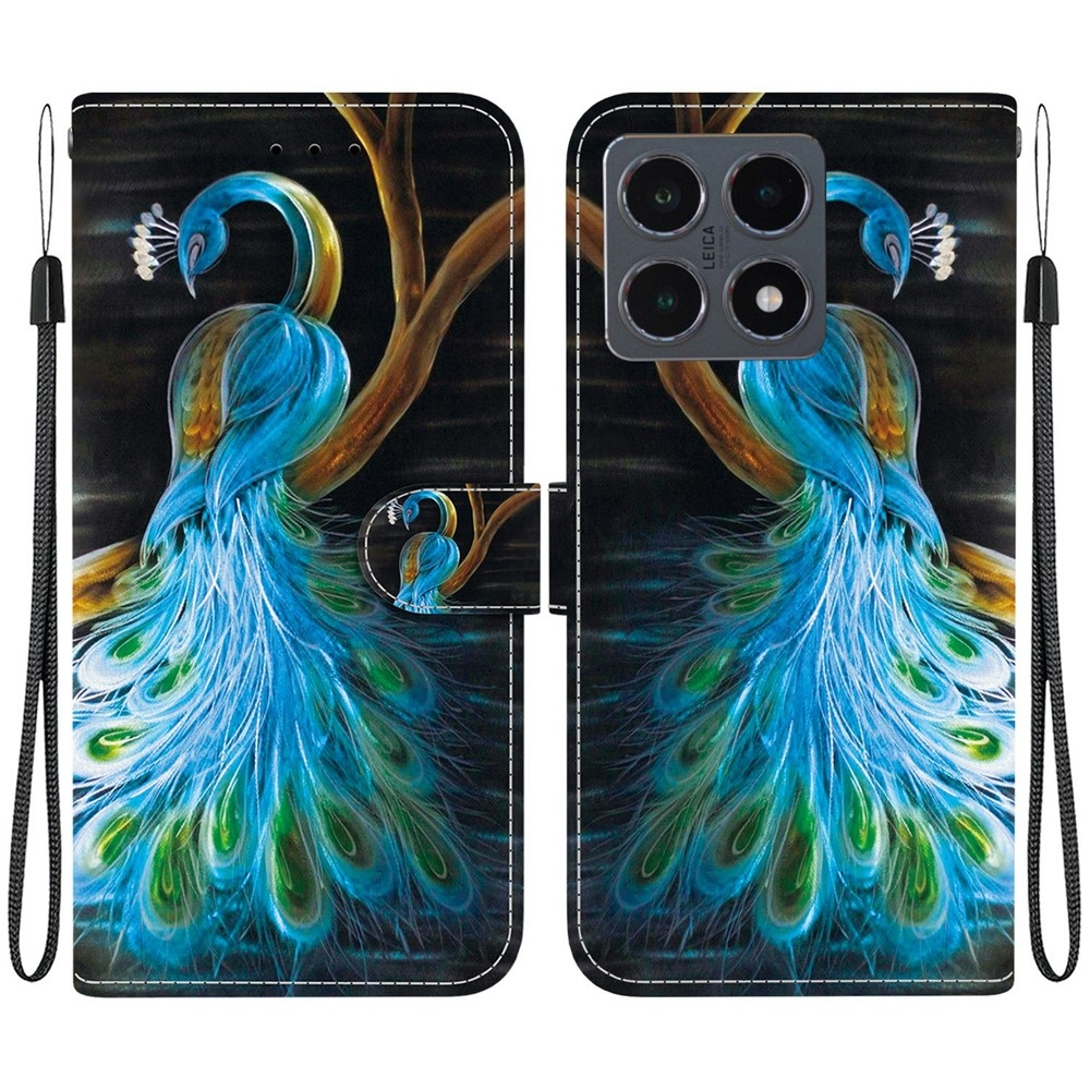 Versatile knižkové púzdro na Xiaomi 15T - páv