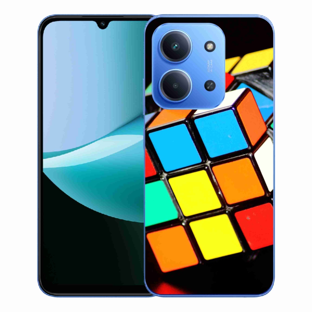 Gélový kryt mmCase na Xiaomi Redmi 15C 4G/5G (173mm) - rubikova kocka