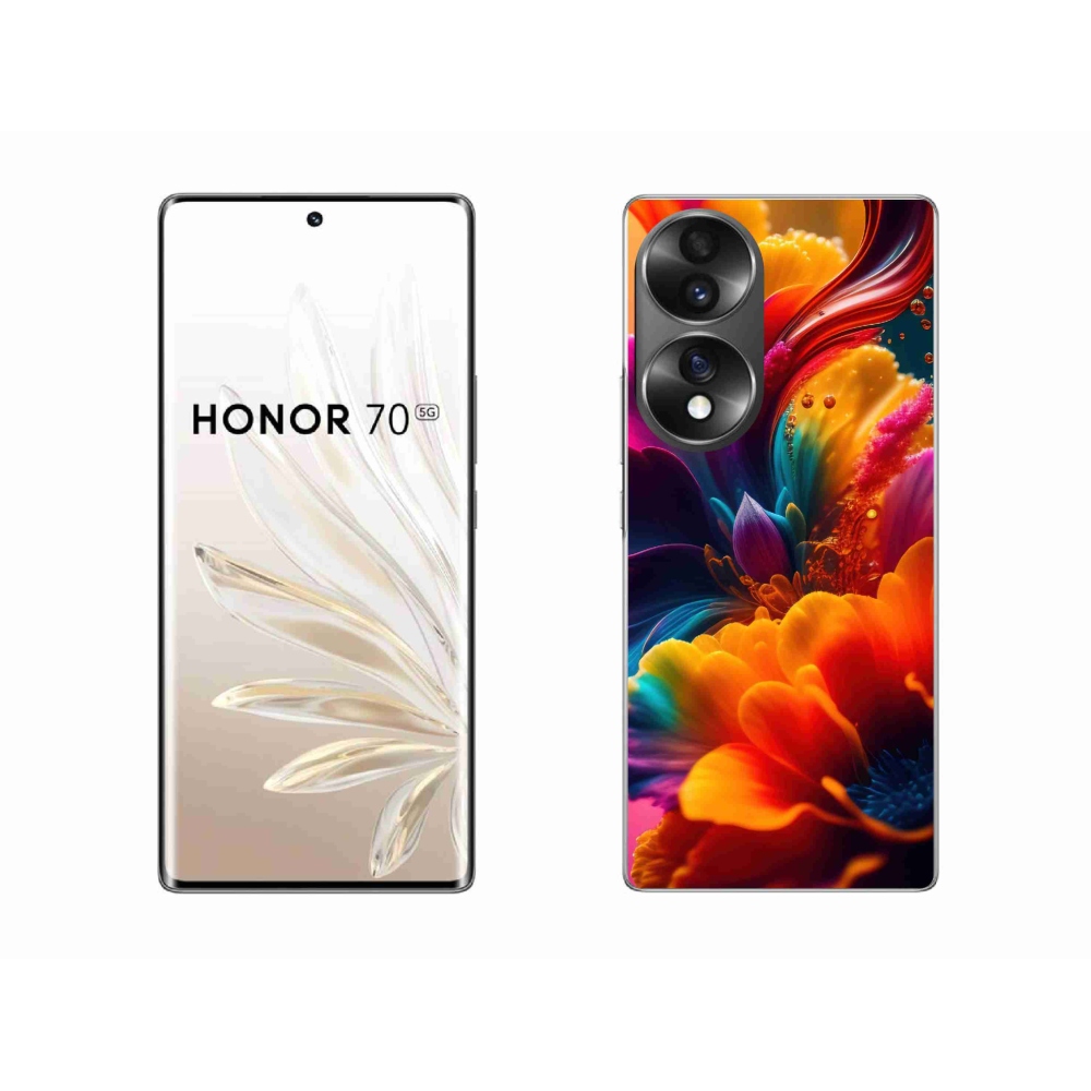 Gélový kryt mmCase na Honor 70 - abstraktný motív 2