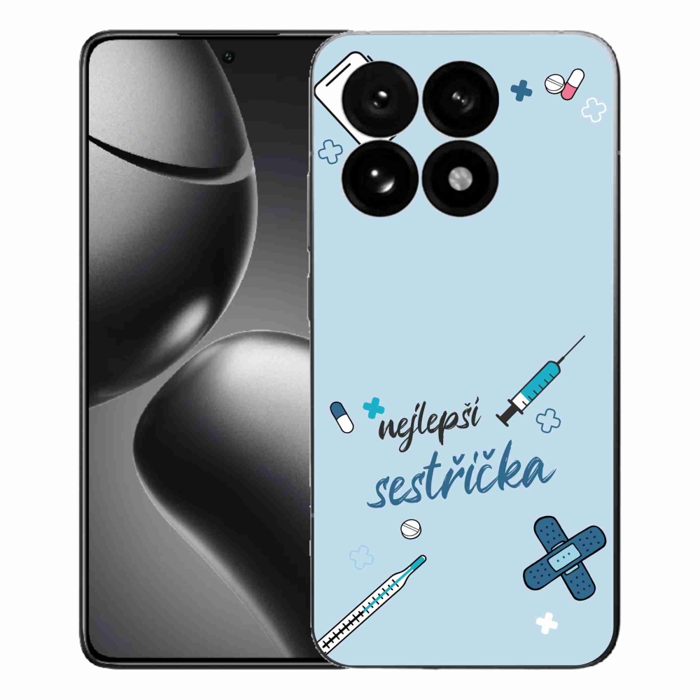 Gélový kryt mmCase na Xiaomi 15T - najlepšia sestrička modré pozadie