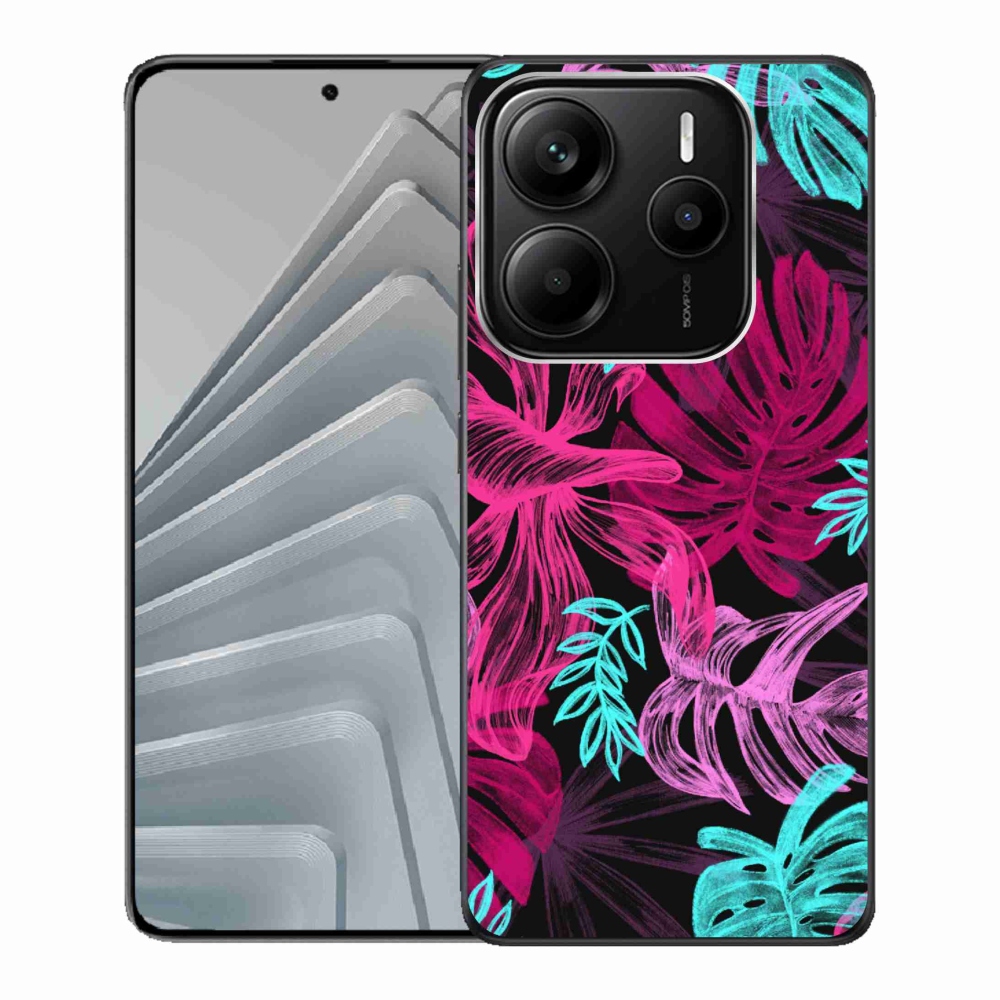 Gélový kryt mmCase na Xiaomi Redmi Note 14 5G - kvety 1