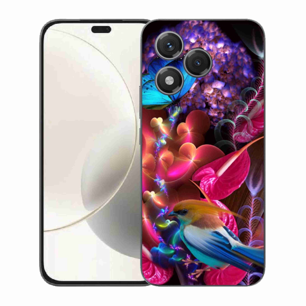 Gélový kryt mmCase na Honor 400 Lite - farebné kvety