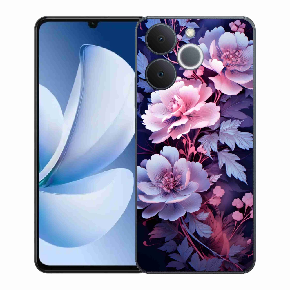 Gélový kryt mmCase na Realme Note 70T - kvety 11