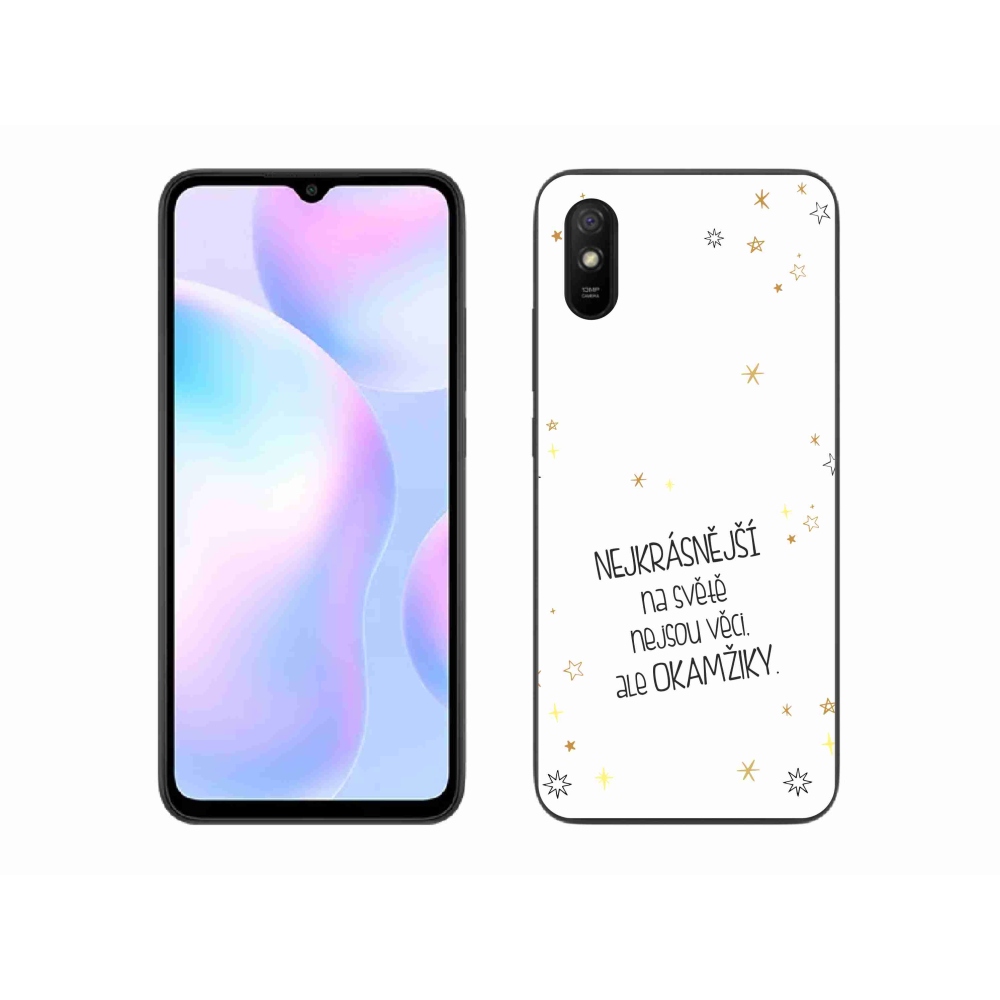 Gélový kryt mmCase na Xiaomi Redmi 9AT - citát 4 biele pozadie