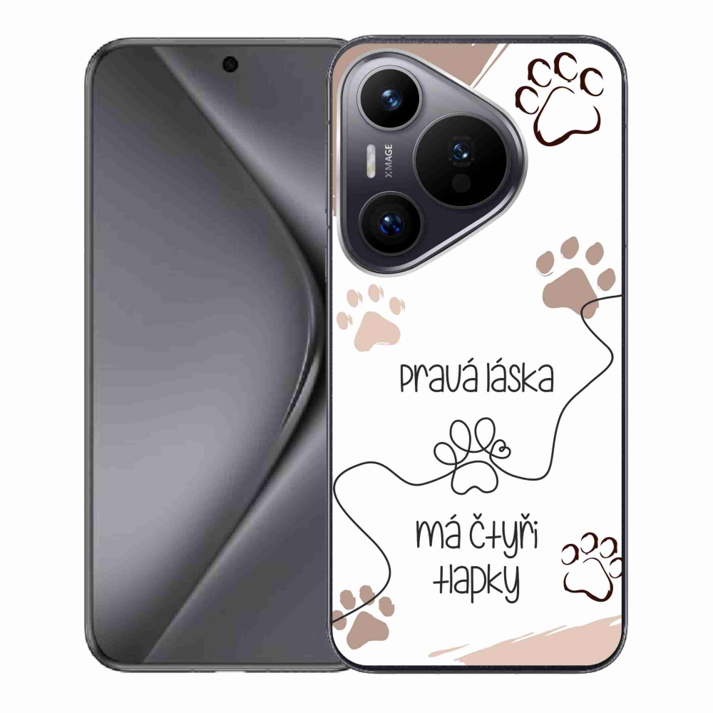 Gélový kryt mmCase na Huawei Pura 70 - psí motív 1 biele pozadie
