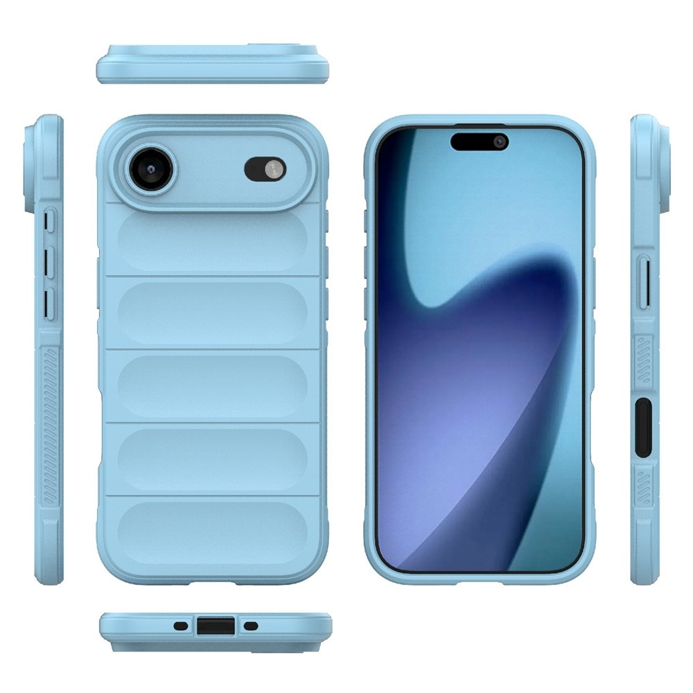 Rugg odolný gélový obal na iPhone 17 Air - svetlomodrý