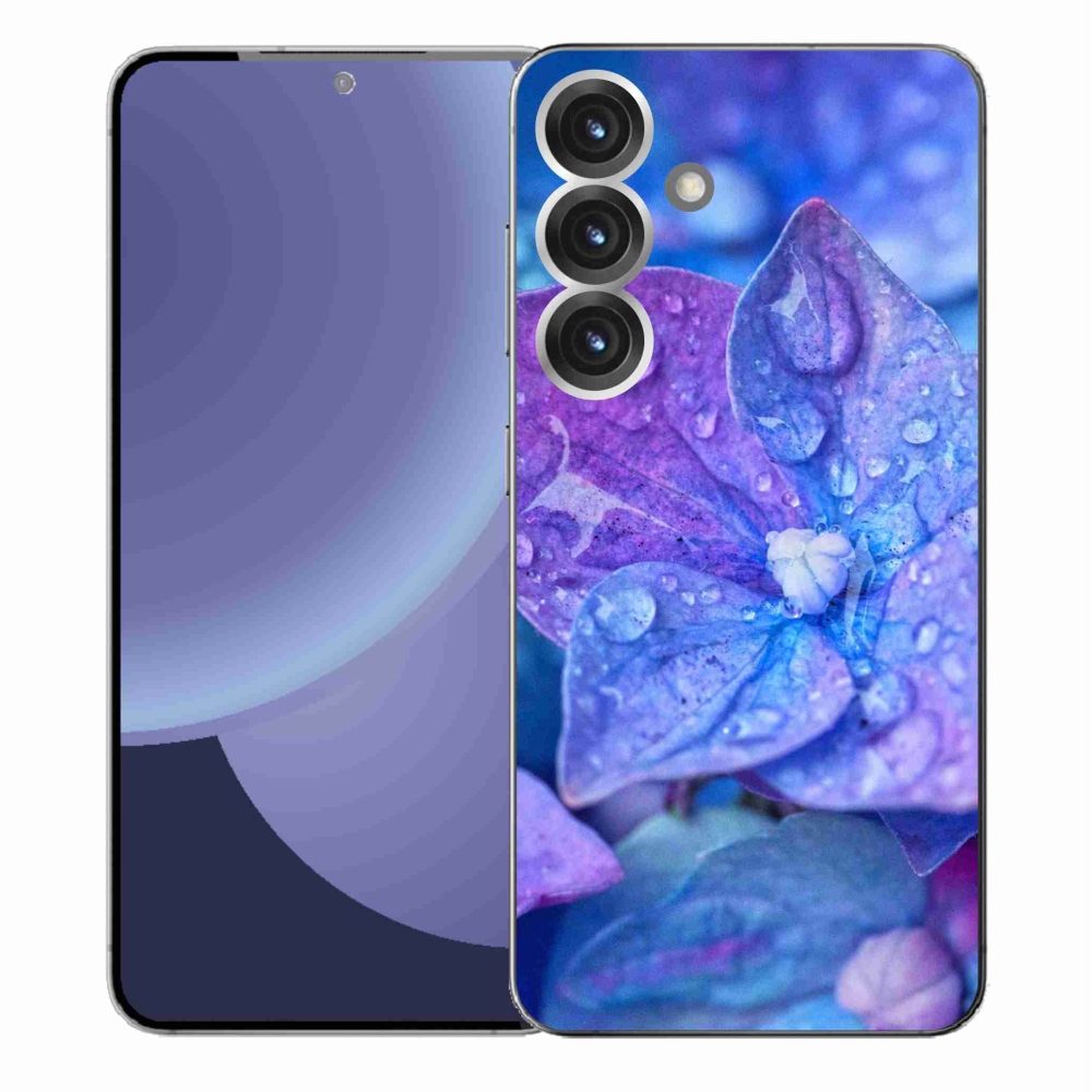 Gélový kryt mmCase na Samsung Galaxy S25+ - fialový kvet