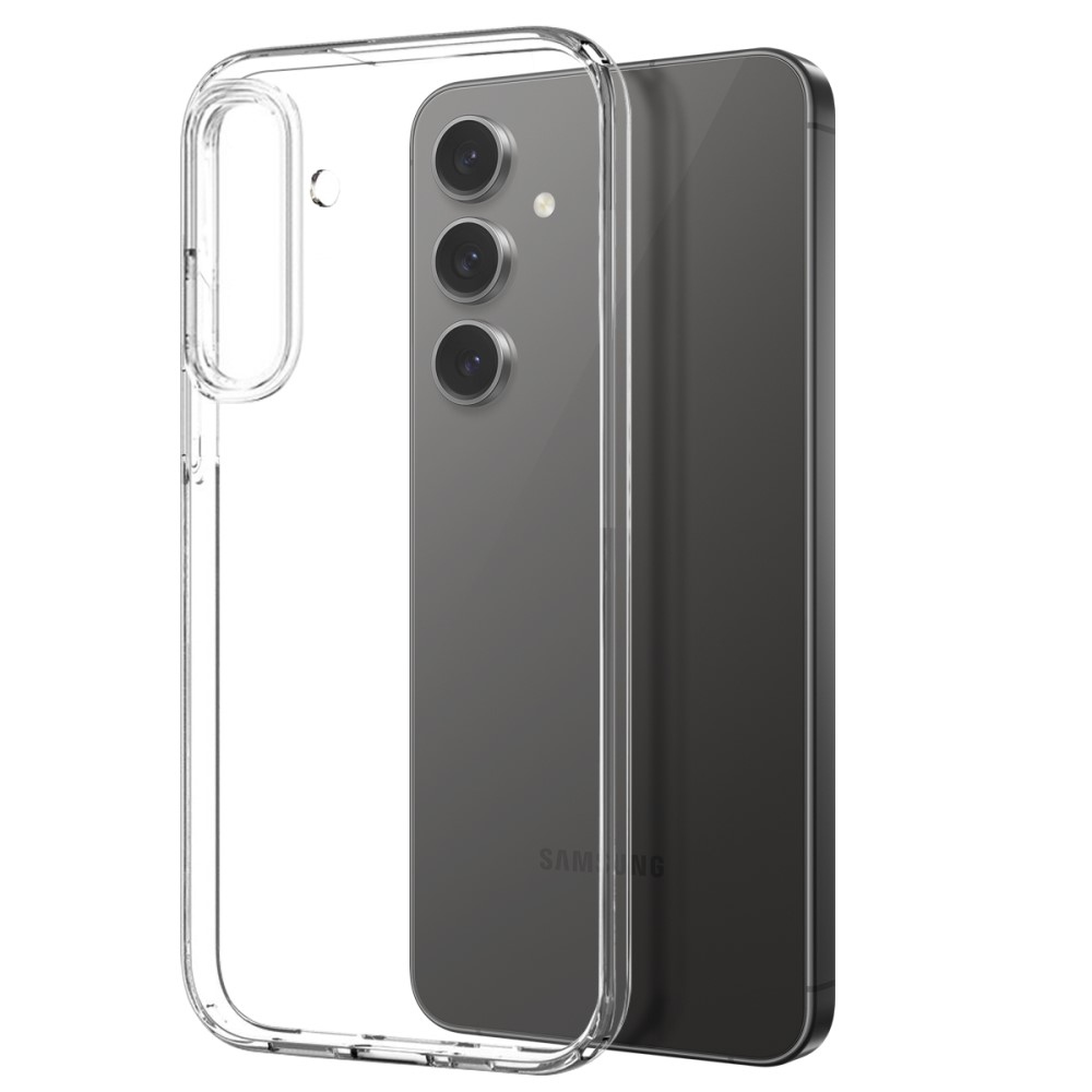 NORTHJO priehľadný gélový obal + tvrdené sklo na Samsung Galaxy S25+ - priehľadný