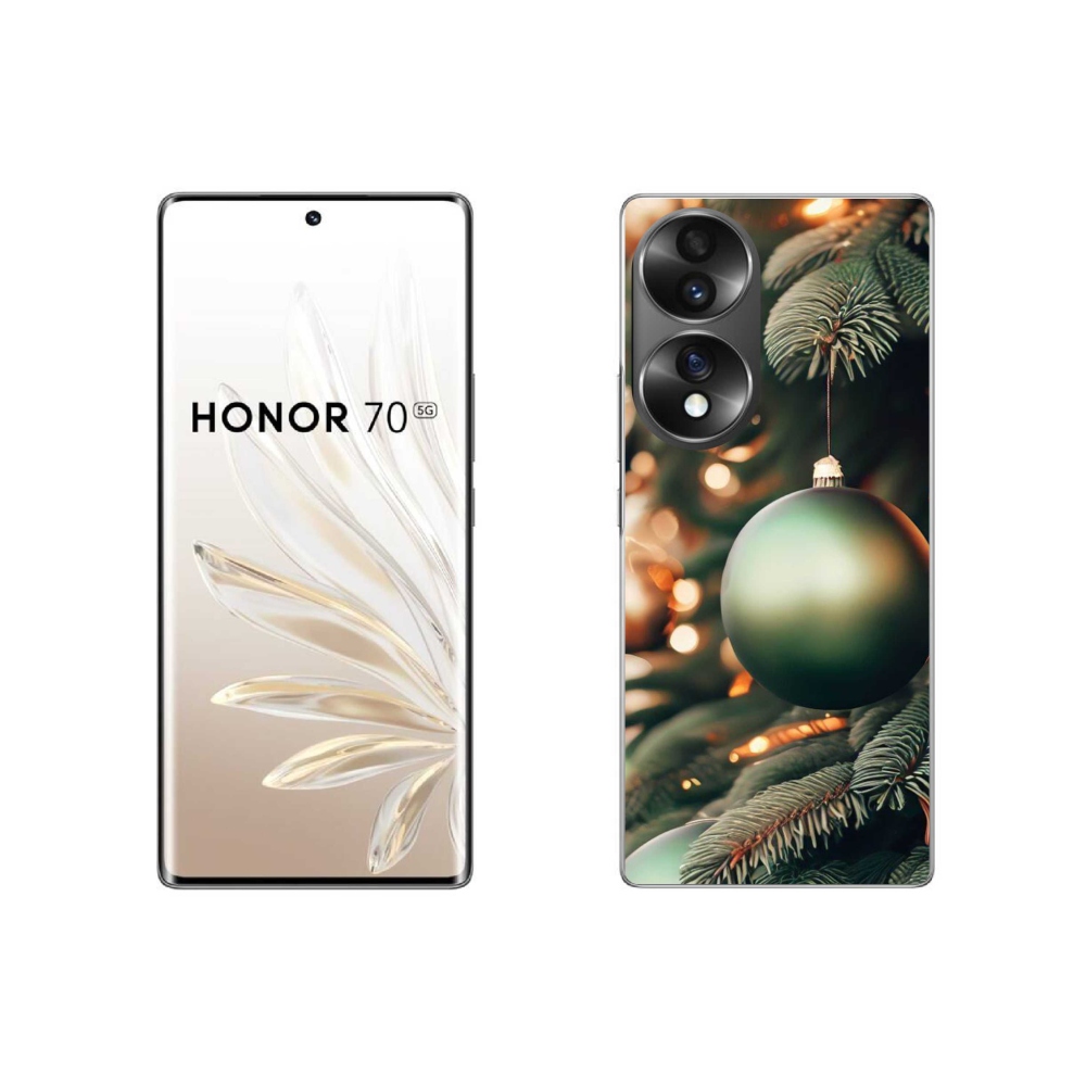 Gélový kryt mmCase na Honor 70 - vianočné ozdoby 1