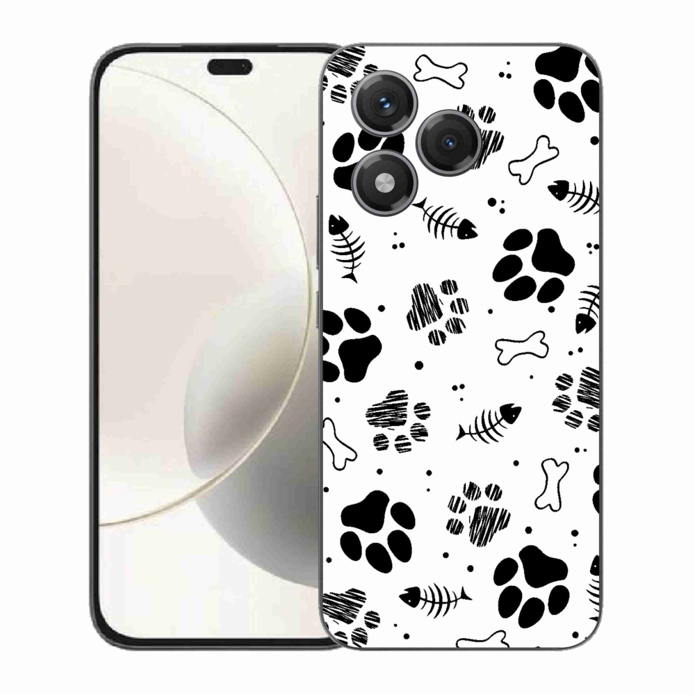 Gélový kryt mmCase na Honor 400 Lite - psie labky 1