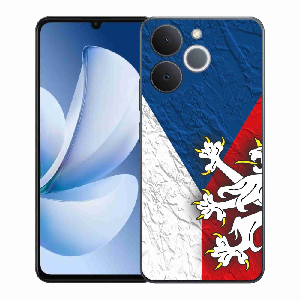 Gélový kryt mmCase na Realme Note 70T - česká vlajka 1