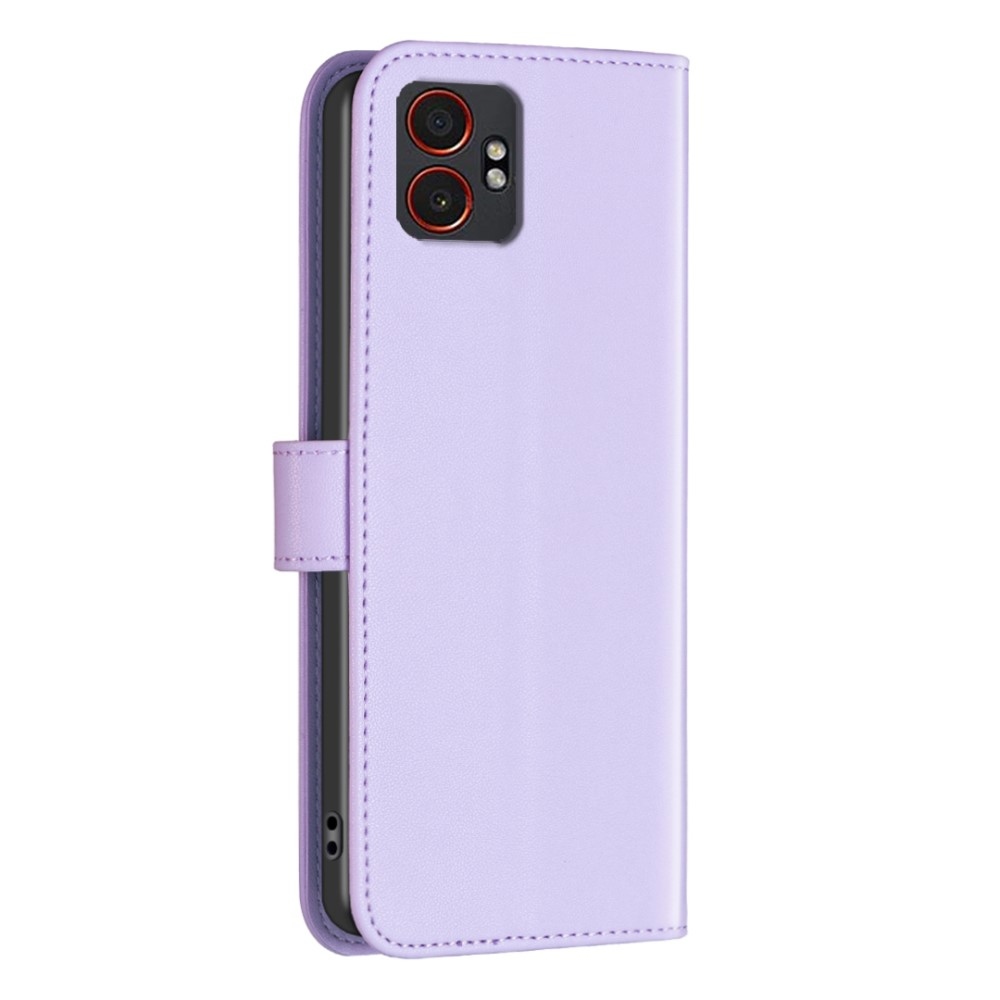 BNF knižkové puzdro na Samsung Galaxy Xcover 7 Pro - svetlofialové