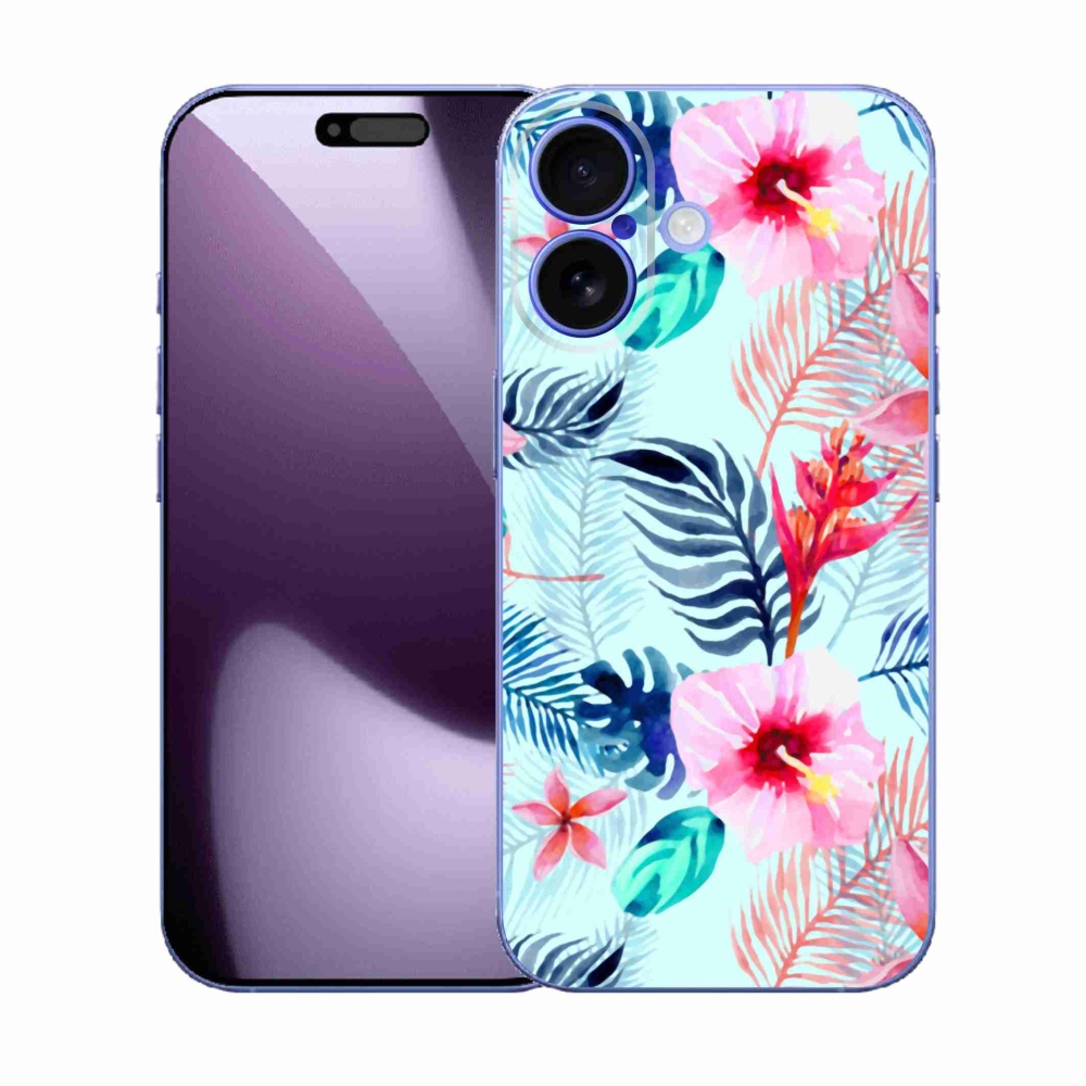 Gélový kryt mmCase na iPhone 17 - kvety