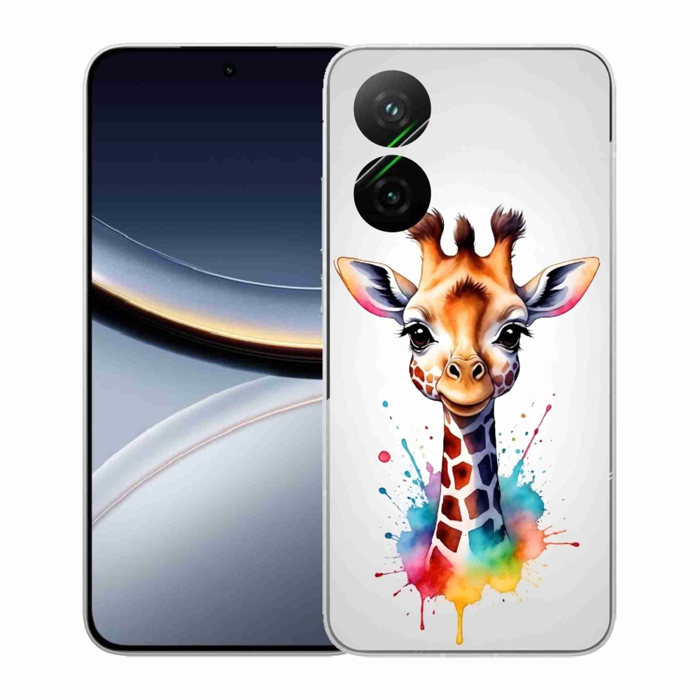 Gélový kryt mmCase na Xiaomi Poco F7 5G - žirafa 1
