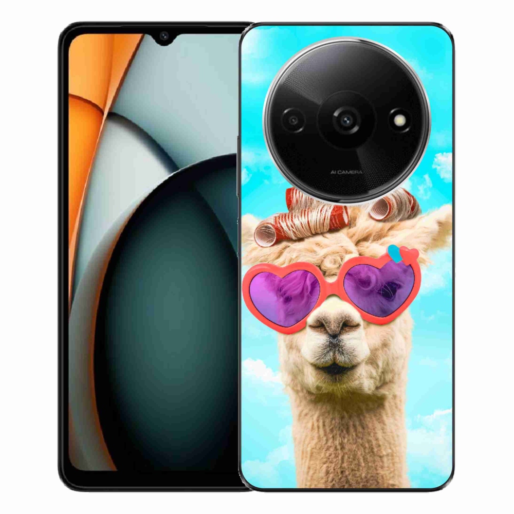 Gélový kryt mmCase na Xiaomi Redmi A3 - lama s okuliarmi