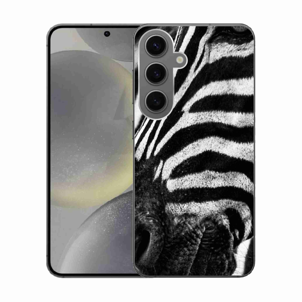 Gélový kryt mmCase na Samsung Galaxy S24 - zebra