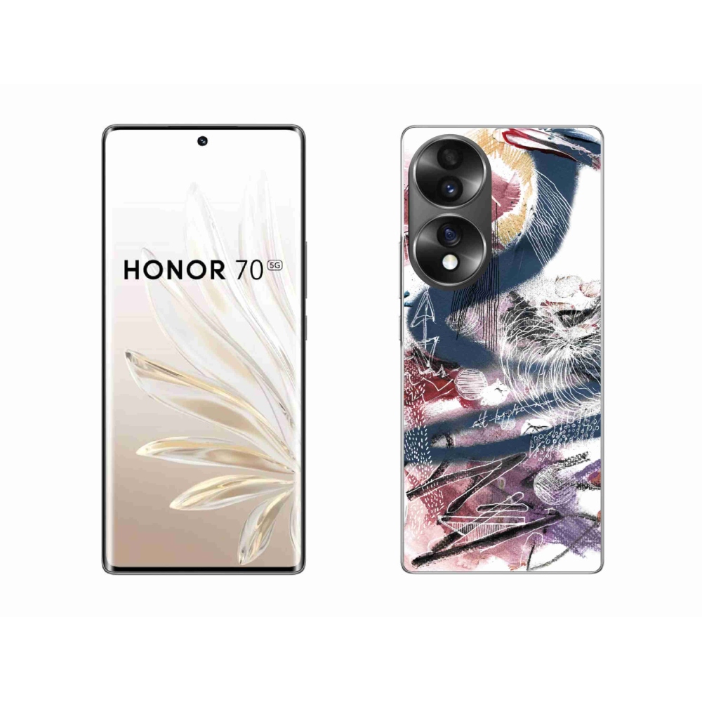 Gélový kryt mmCase na Honor 70 - abstraktný motív 28