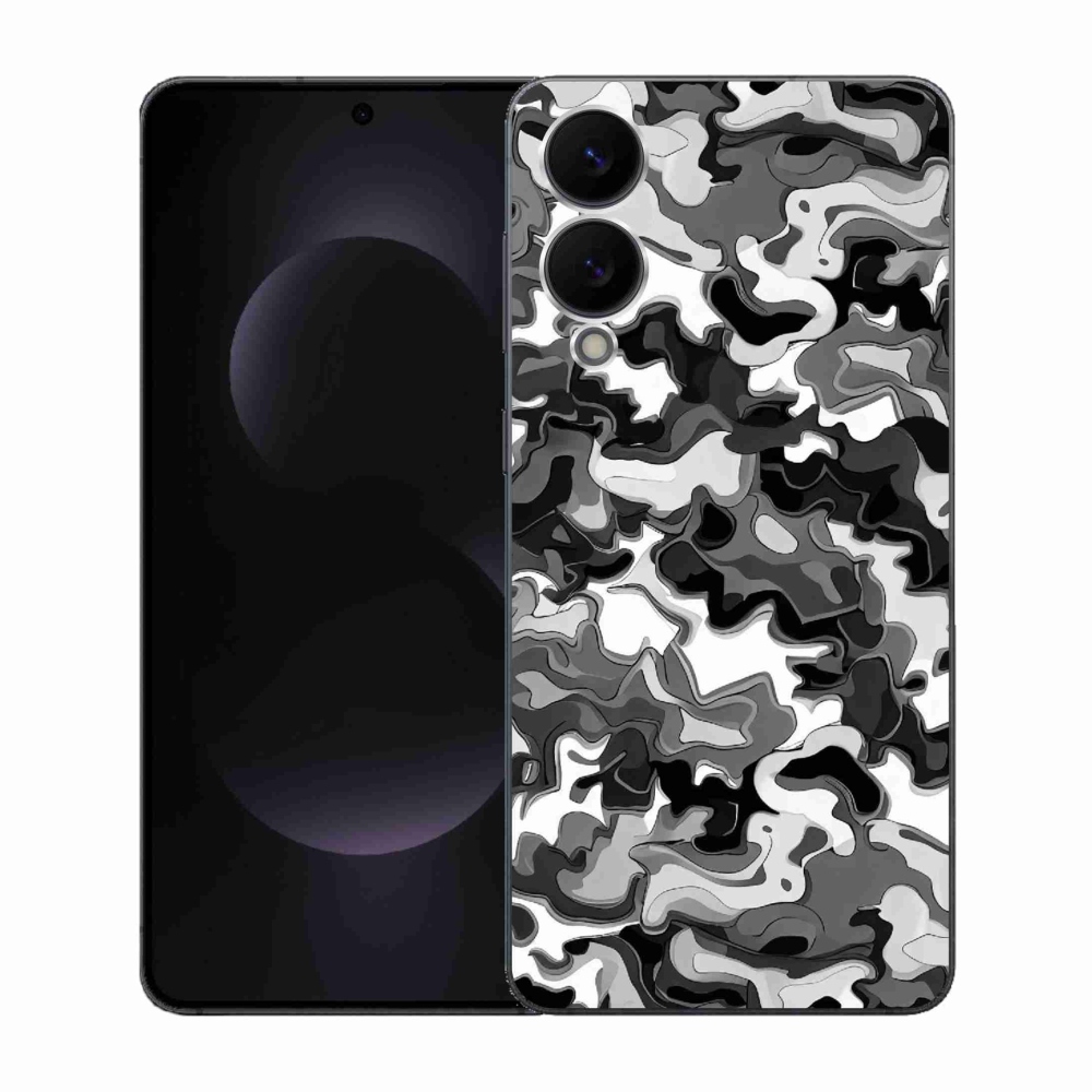 Gélový kryt mmCase na Samsung Galaxy S25 Edge - maskáčový vzor 3