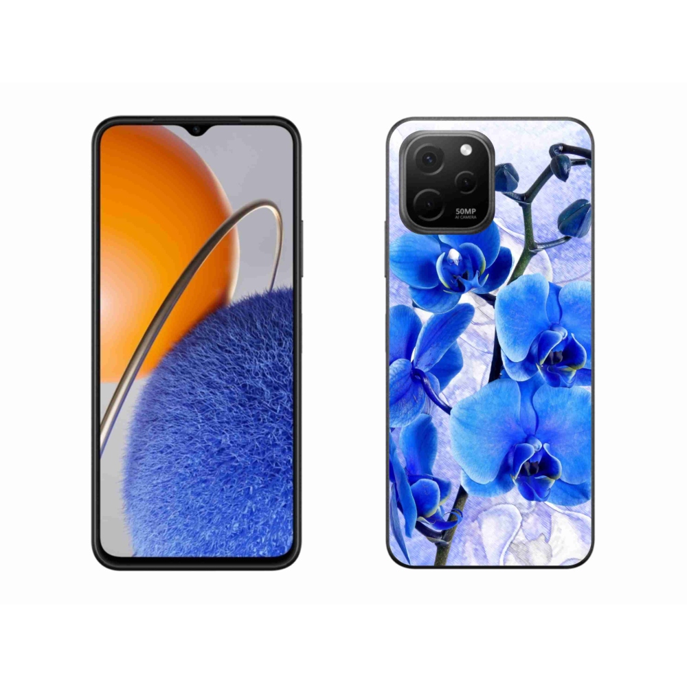 Gélový kryt mmCase na Huawei Nova Y61 - modré kvety