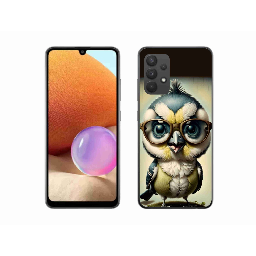 Gélový kryt mmCase na Samsung Galaxy A32 4G - mláďa s okuliarmi