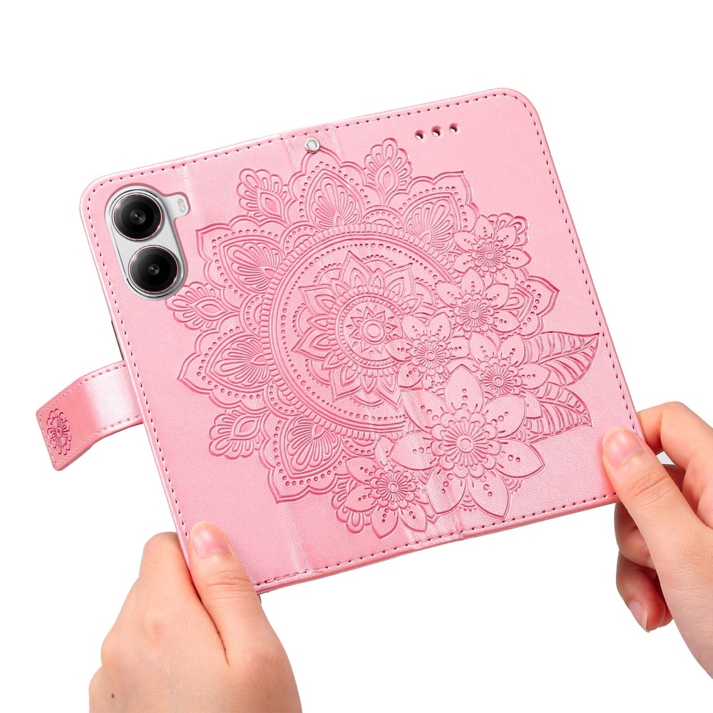 Mandala knižkové púzdro na Xiaomi Poco X7 Pro 5G - ružové