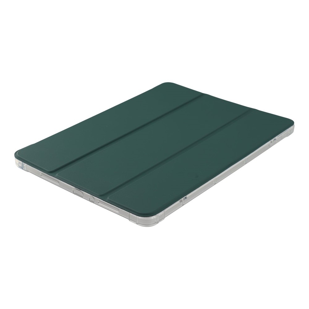 Tri-Fold chytré skladacie puzdro na tablet Xiaomi Redmi Pad 2 - tmavozelené