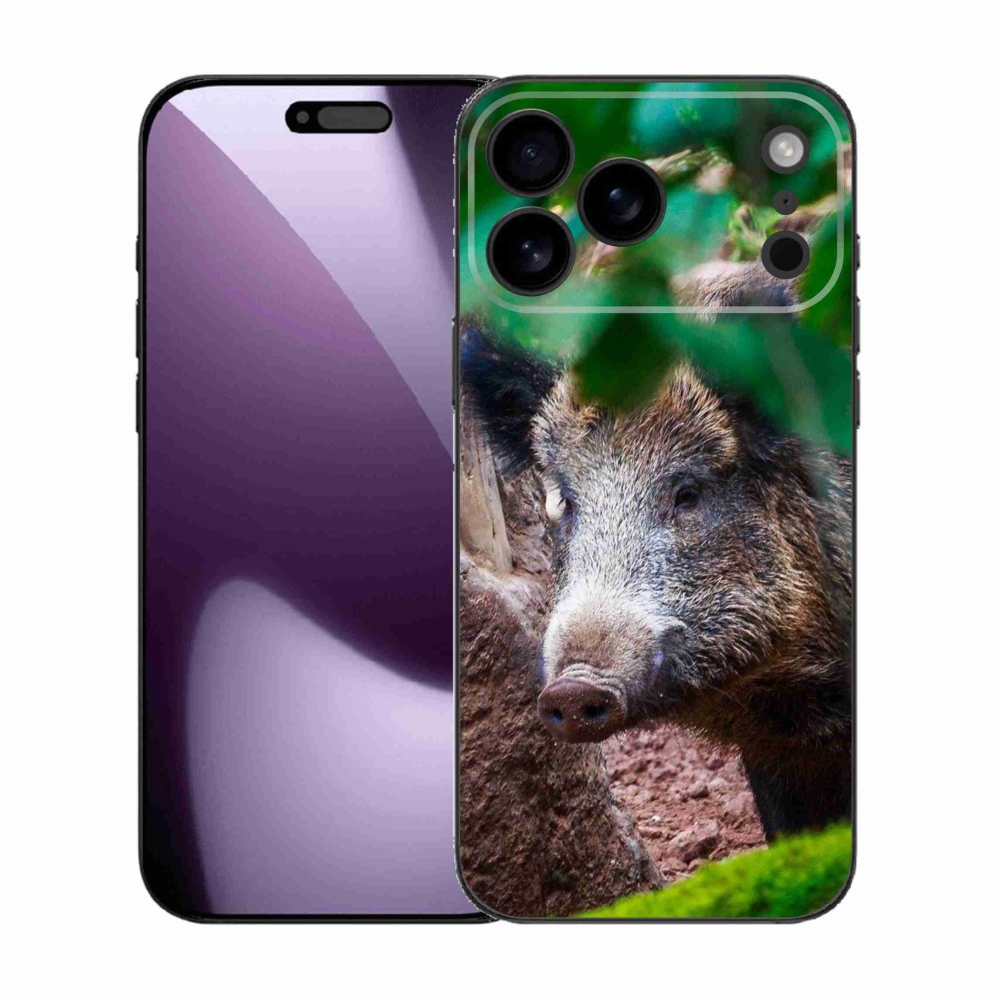 Gélový kryt mmCase na iPhone 17 Pro Max - divoké prasa