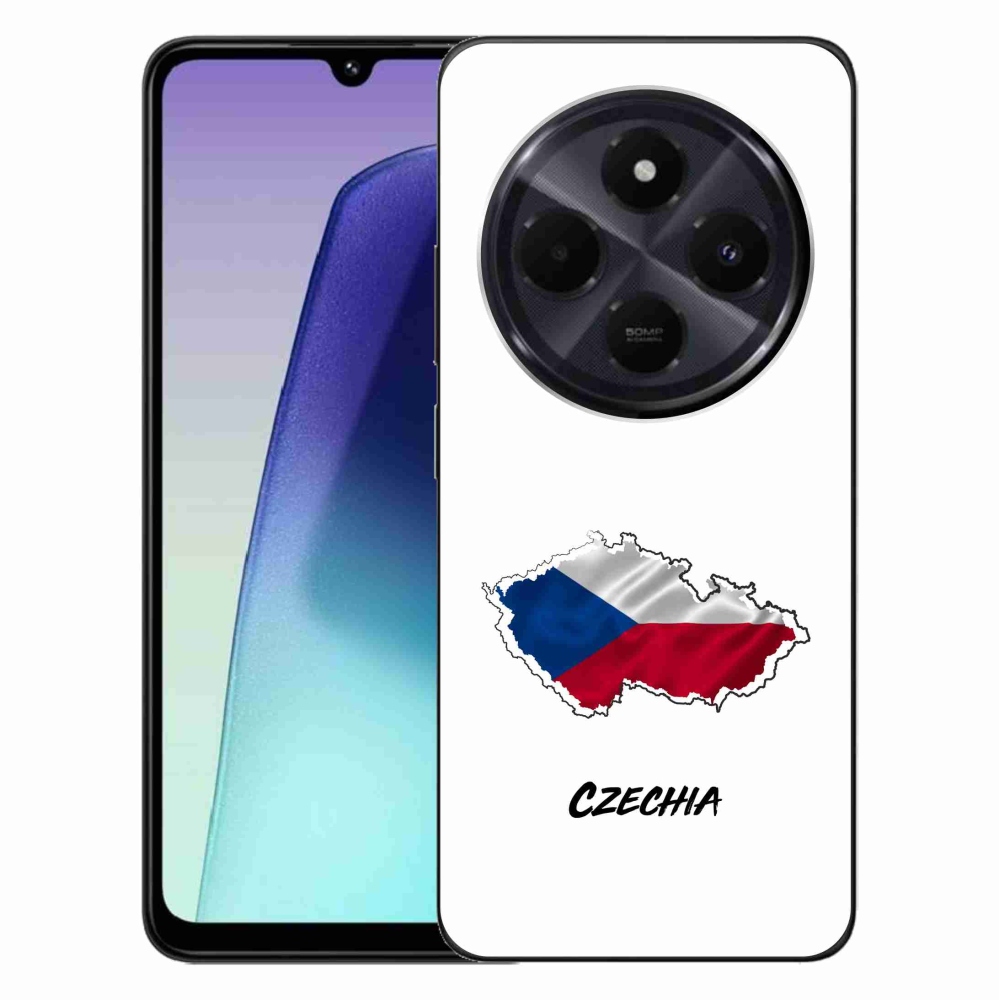 Gélový kryt mmCase na Xiaomi Redmi 14C/Poco C75 - Czechia biele pozadie