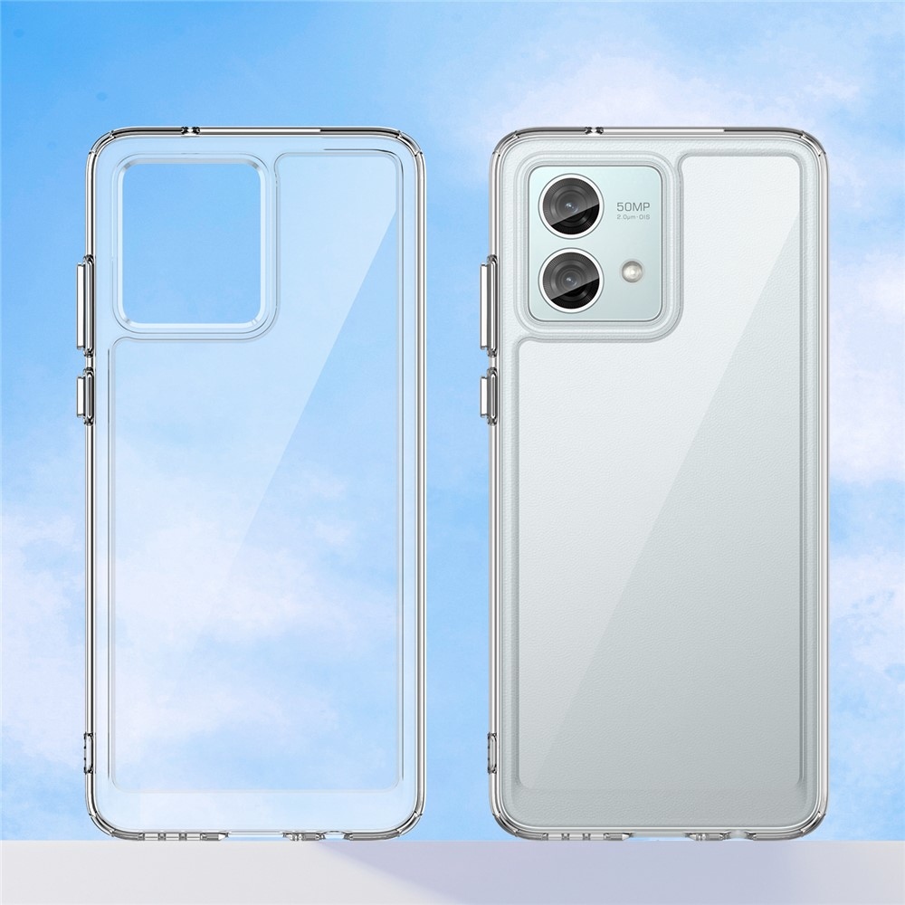 Gélový obal s pevným chrbtom na Motorola Moto G84 5G - priehľadný