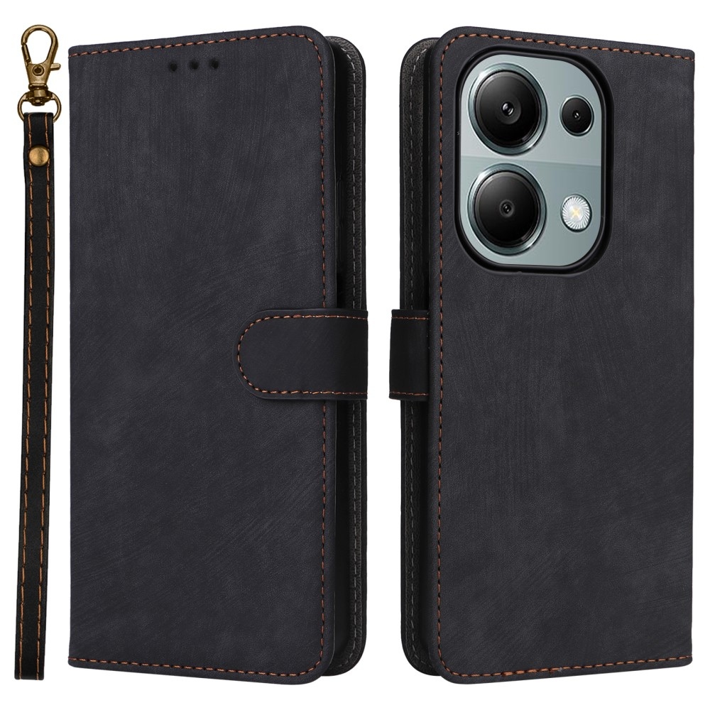 RFID knižkové púzdro na Xiaomi Redmi Note 14S/Note 13 Pro 4G/Poco M6 Pro - čierne