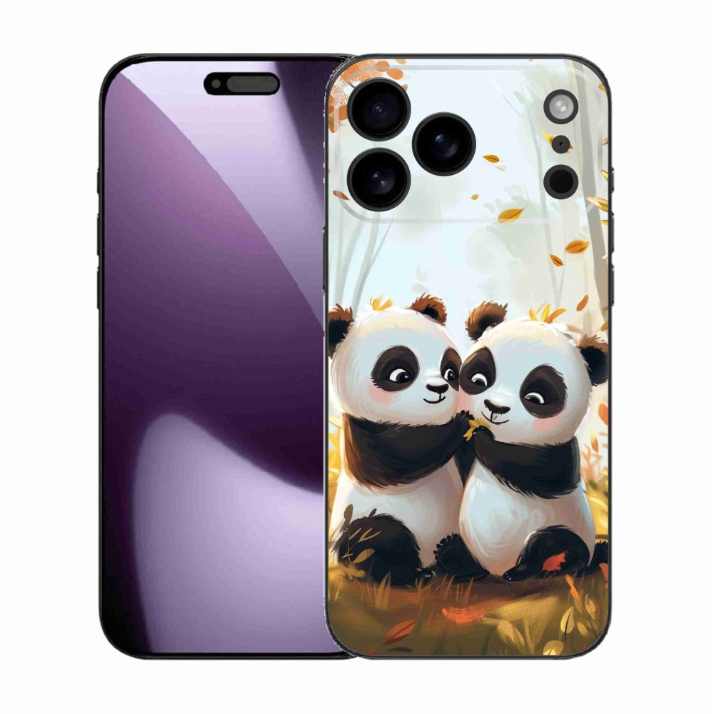 Gélový kryt mmCase na iPhone 17 Pro Max - pandy