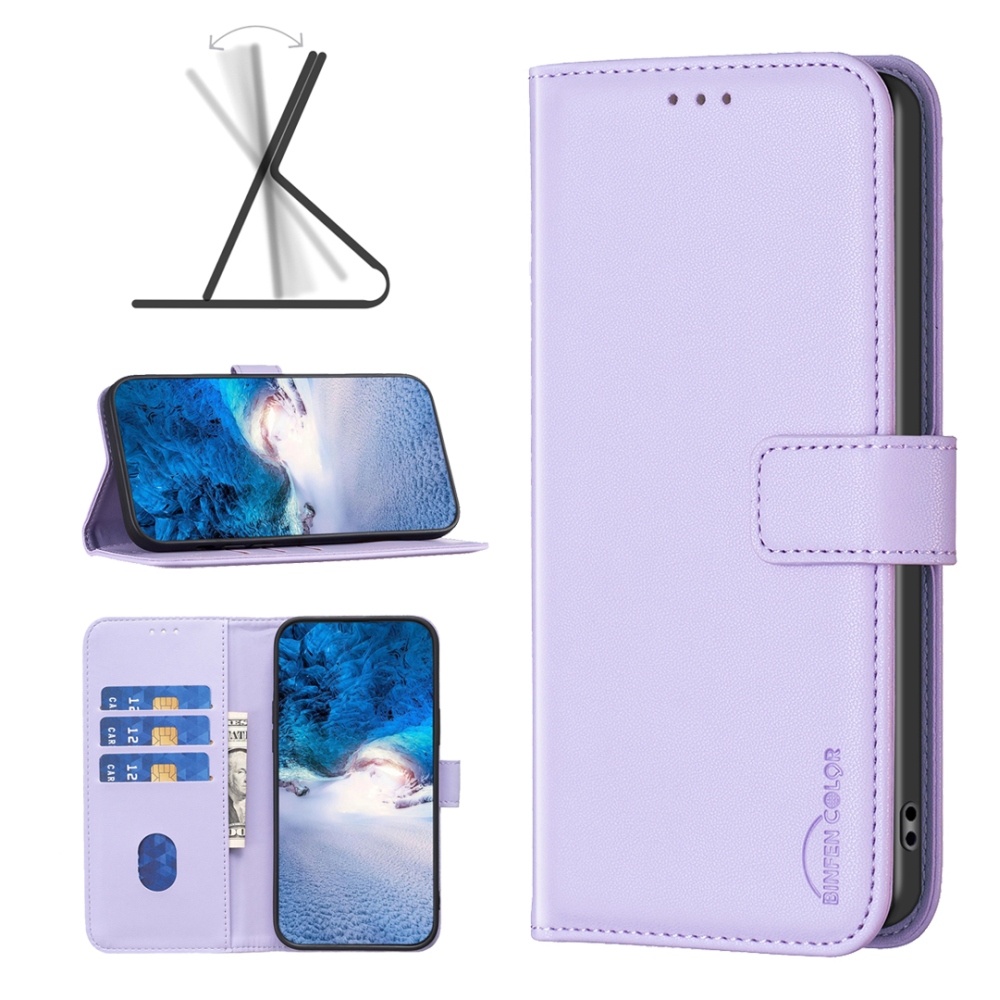 BNF knižkové puzdro na Xiaomi Redmi 15C 4G/5G (173mm) - svetlofialové