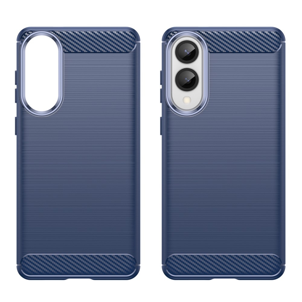 Carbon odolný gélový obal na Samsung Galaxy S25 Edge - modrý