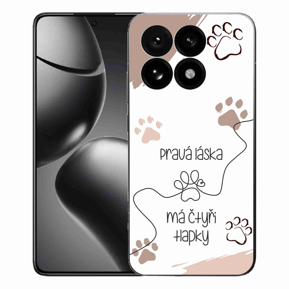 Gélový kryt mmCase na Xiaomi 15T - psí motív 1 biele pozadie