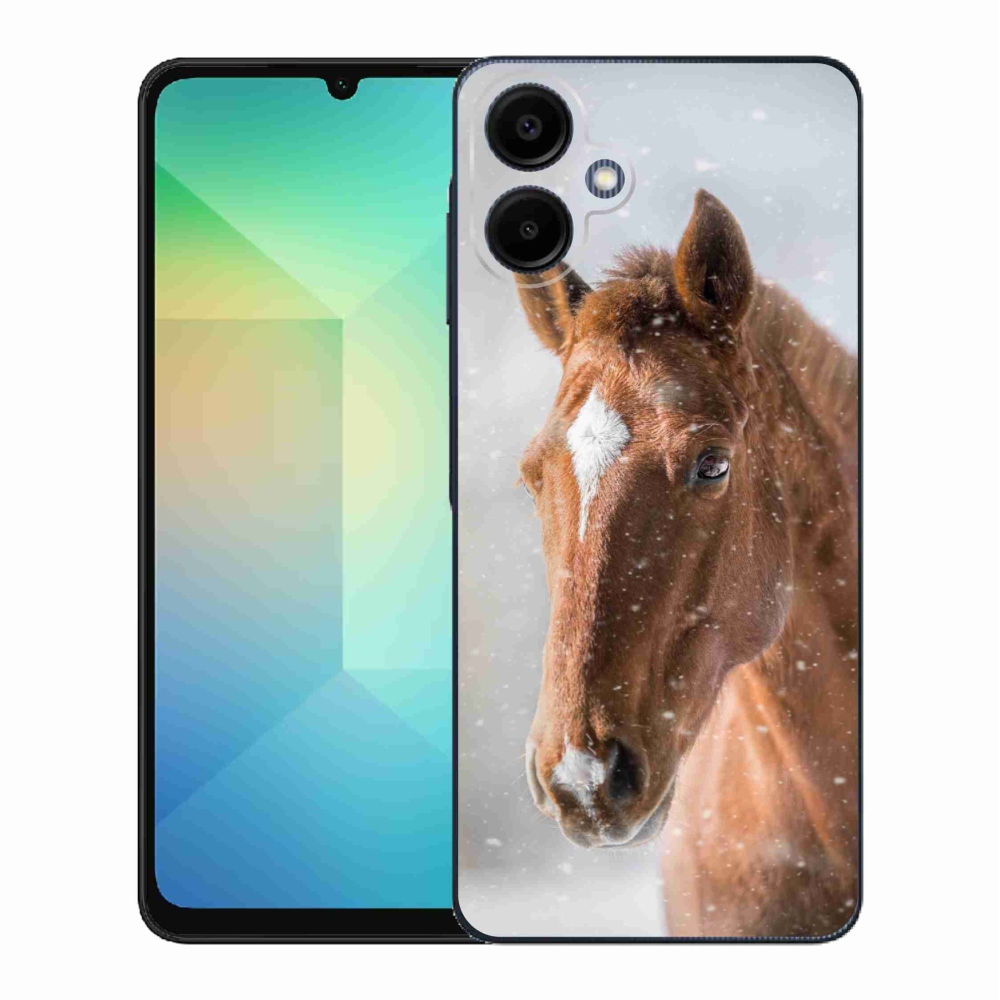 Gélový kryt mmCase na Samsung Galaxy A06 4G - hnedý kôň 2
