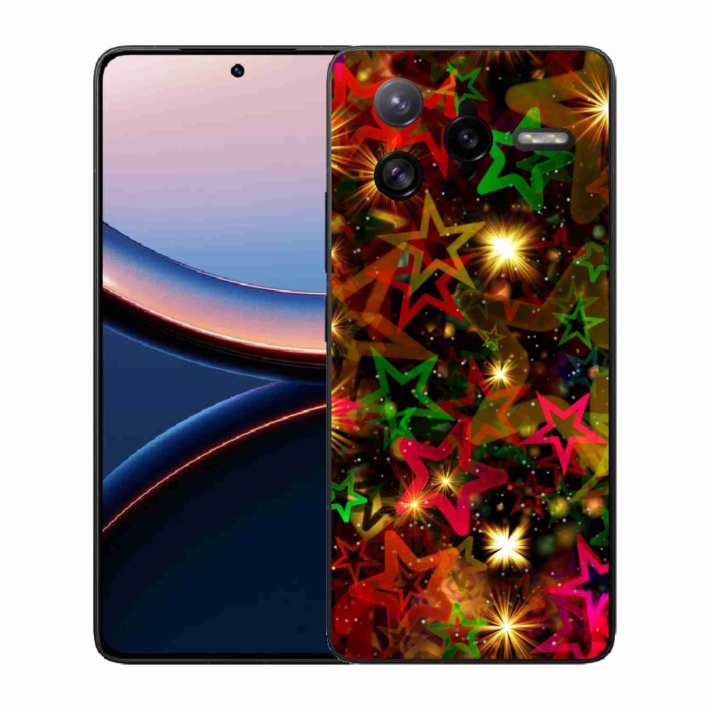 Gélový kryt mmCase na Xiaomi Poco F7 Ultra - farebné hviezdičky