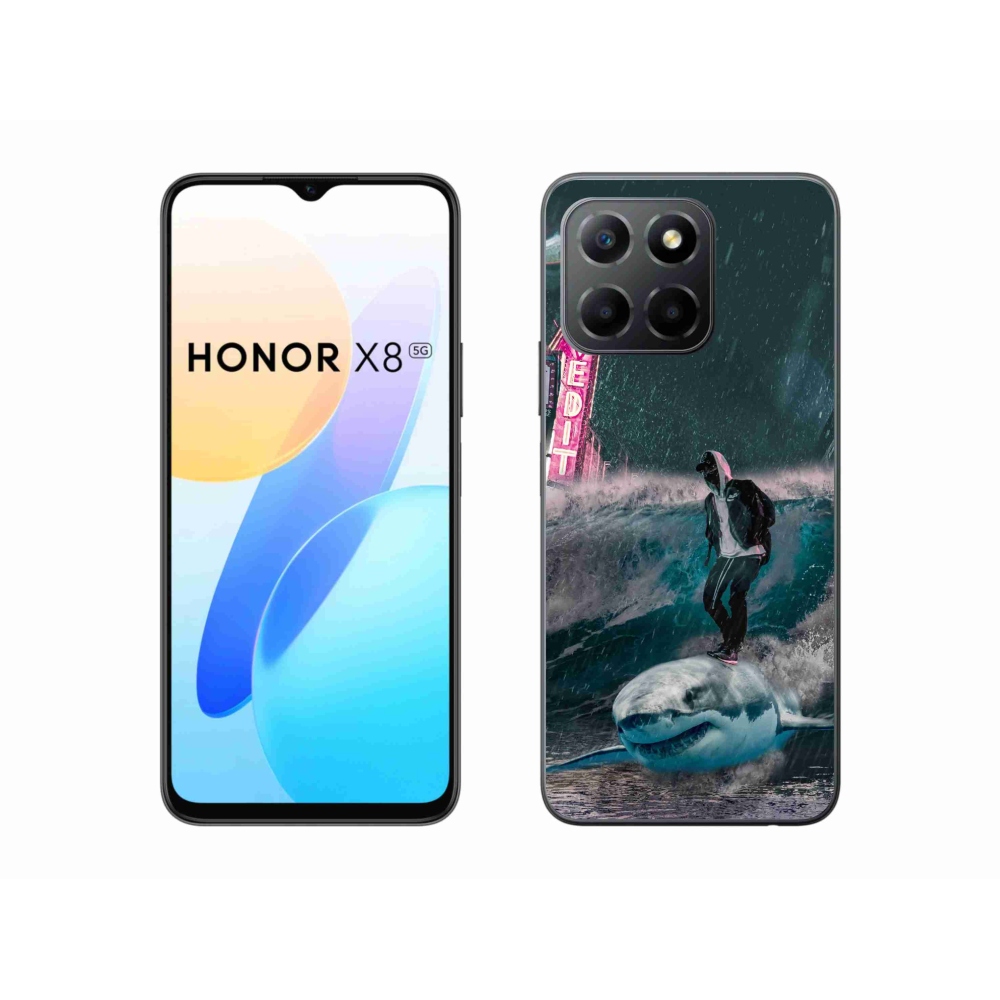 Gélový kryt mmCase na Honor X8 5G - žralok