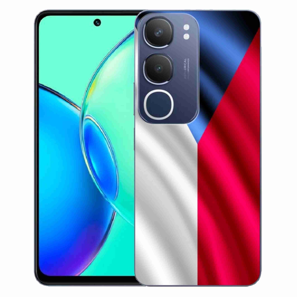 Gélový kryt mmCase na Vivo Y19s - česká vlajka