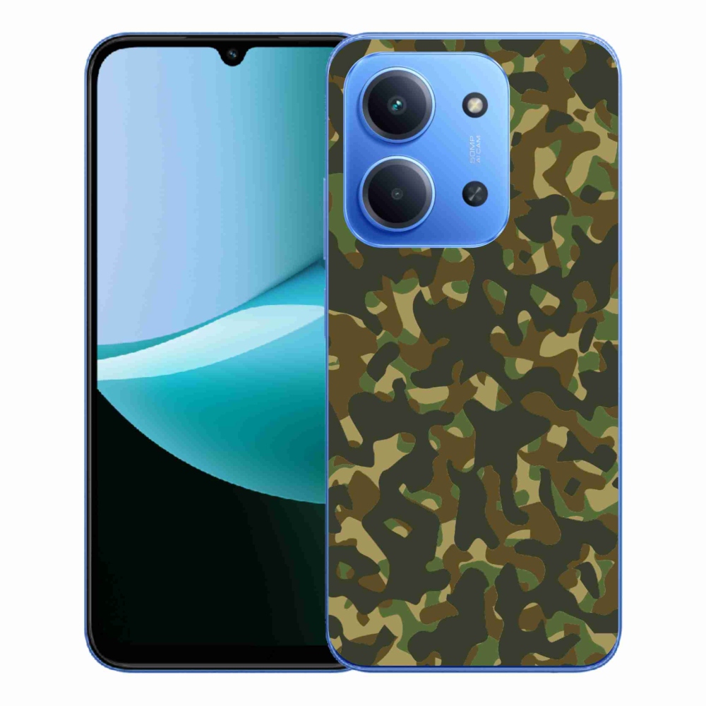 Gélový kryt mmCase na Xiaomi Redmi 15C 4G/5G (173mm) - maskáčový vzor 1