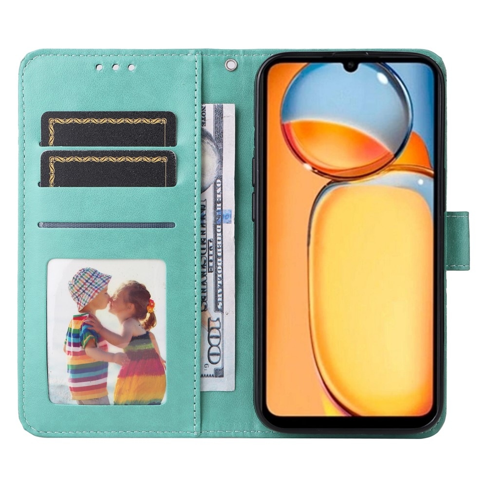 Sunflower knižkové púzdro na Xiaomi Poco C65/Redmi 13C - modrozelené
