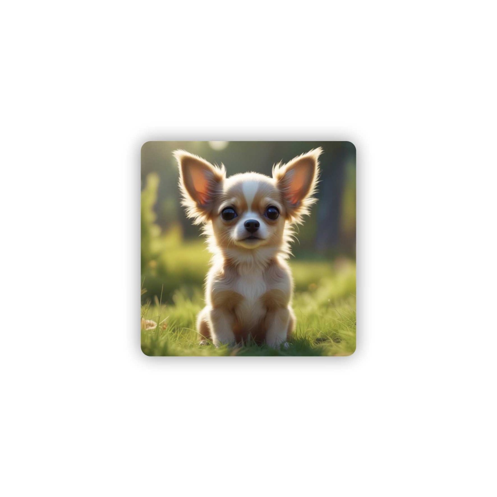 Magnetka 65x65mm v tvare štvorca - čivava