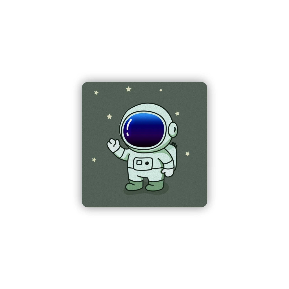 Magnetka 65x65mm v tvare štvorca - hviezdny astronaut