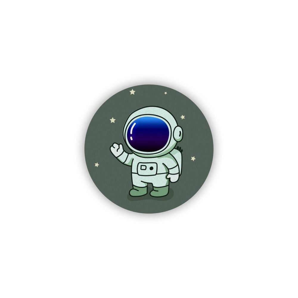 Magnetka 65x65mm v tvare kruhu - hviezdny astronaut