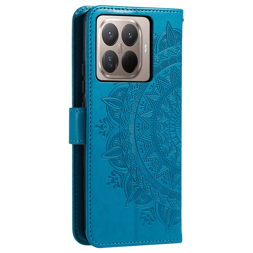 Mandala knižkové púzdro na mobil Xiaomi 17T - modré