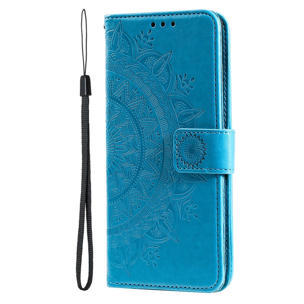 Mandala knižkové púzdro na mobil Xiaomi 17T - modré