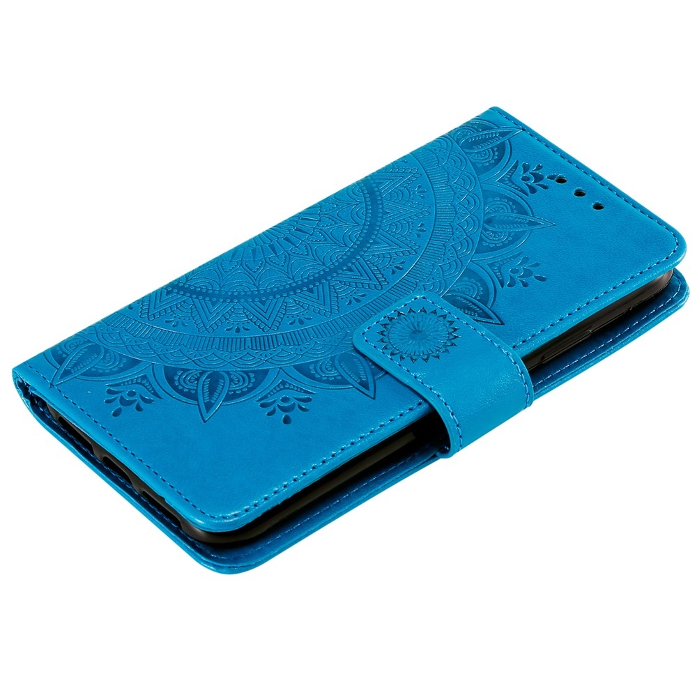 Mandala knižkové púzdro na mobil Xiaomi 17T - modré