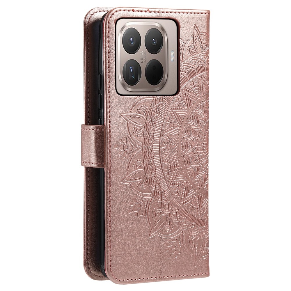 Mandala knižkové púzdro na mobil Xiaomi 17T - ružovozlaté