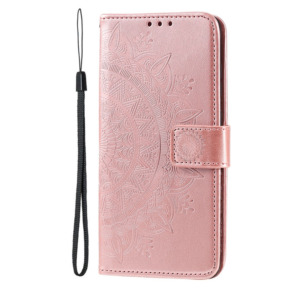 Mandala knižkové púzdro na mobil Xiaomi 17T - ružovozlaté